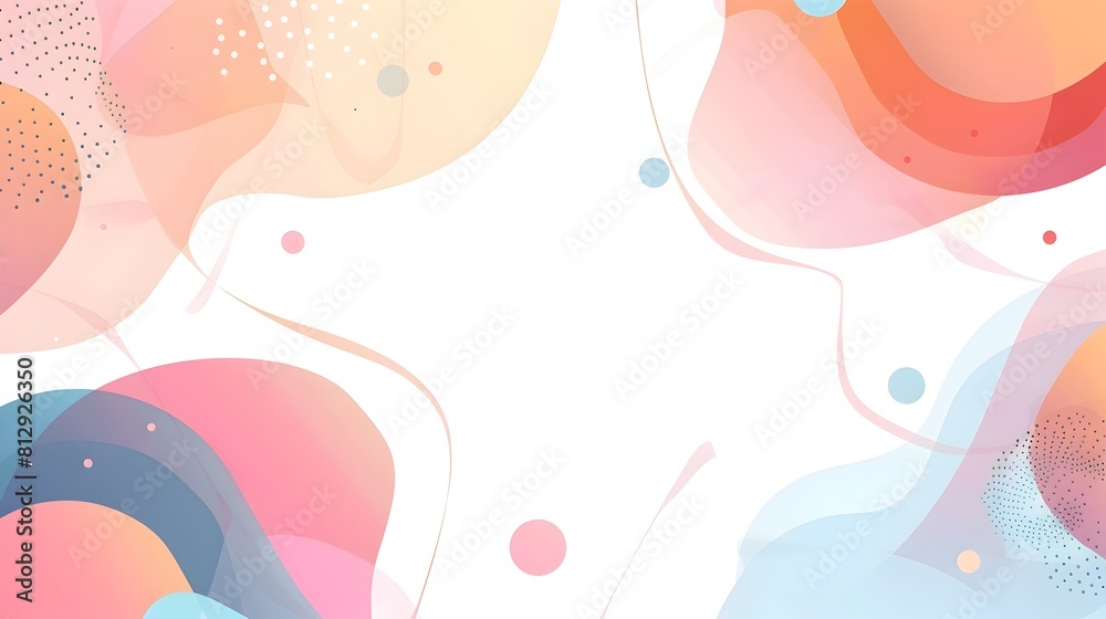 Leinwandbilder Dreamy Abstract Geometric Background with Minimal Copy Space for Design Elements description This is a dreamy abstract background featuring soft