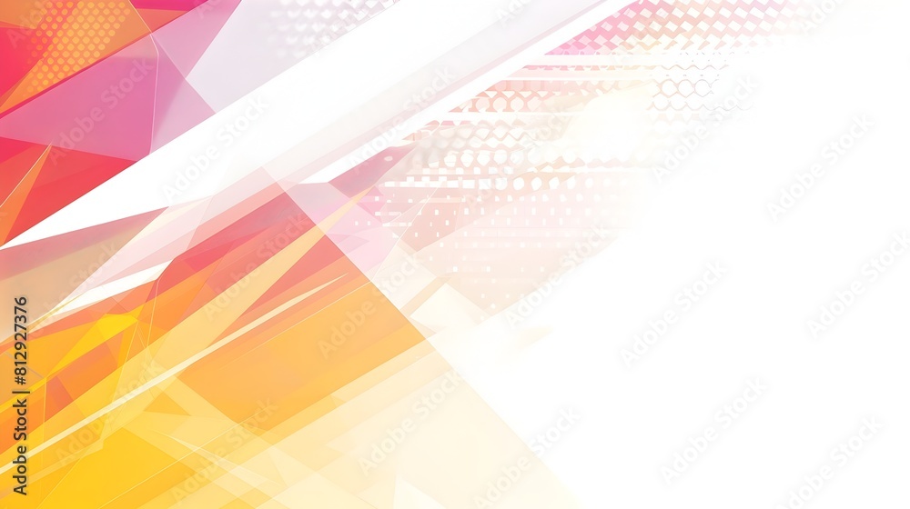 Fototapete Vibrant Abstract Geometric Template with Ample Copyspace for Digital Graphics and Minimal Design Elements