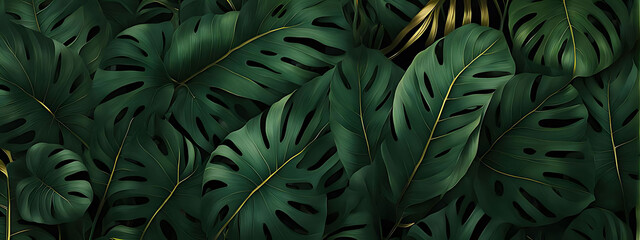  Pattern leaf background green plant tree abstract palm floral wallpaper flower foliage art jungle. Background luxury leaf pattern texture design line summer gold nature monstera fabric golden leaves.