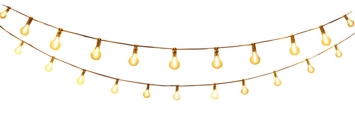 glowing light bulb string bulb Lights Christmas lights  transparent background bulb isolated png