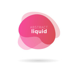 Banners graphic elements flowing liquid shapes and modern abstract geometric lines, Label liquid, speech bubble