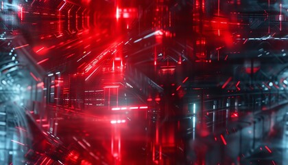 Capture the essence of futuristic terror with a tilted angle perspective Let innovative technologies and spine-chilling horror elements intertwine Surprise and unsettle with unconv