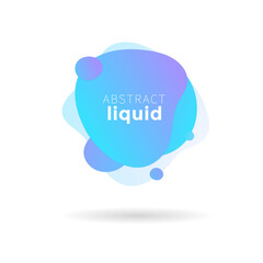 Blue Liquid label, social media speech bubble, blue speech bubble 