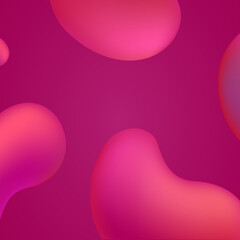 Abstract background with circles, Pink Fluid Dynamic Abstract Background