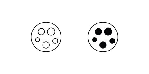 moon  with white background vector stock illustration