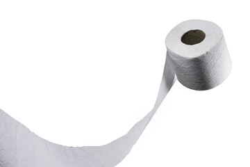 Roll of toilet paper . Not background