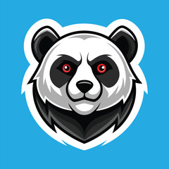 Panda mascot panda head mascot panda logo design
