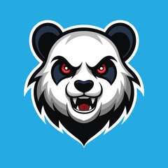 Panda mascot panda head mascot panda logo design
