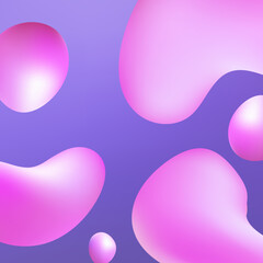 background with circles, Pink liquid