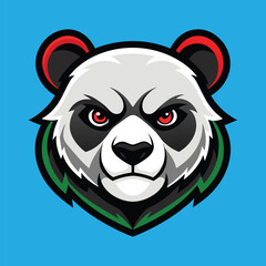 Panda mascot panda head mascot panda logo design
