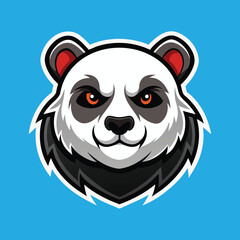 Panda mascot panda head mascot panda logo design
