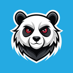 Panda mascot panda head mascot panda logo design
