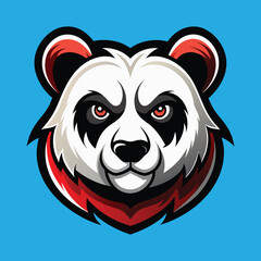 Panda mascot panda head mascot panda logo design
