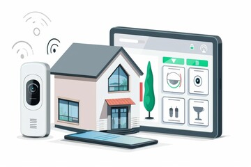 Integrated home IoT connectivity enables extensive wireless control of security systems with cameras and voice-operated alarms.