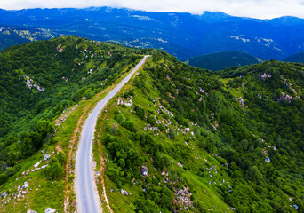 Aerial exploration offering new angles of mountain vistas.