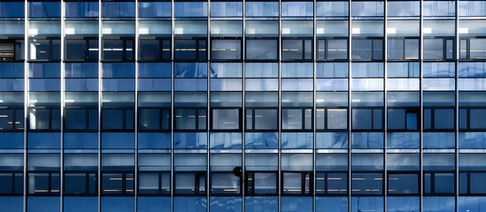 Windows of Skyscraper Business Office, Corporate building