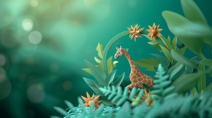 Obraz premium World Environment Day. concept protection of wild animals