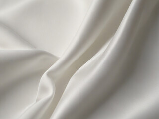 Obraz premium luxurious white silk fabric with elegant folds