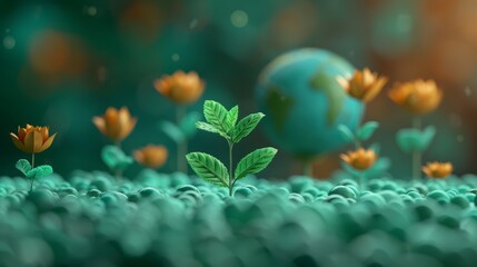 World Environment Day. concept planet earth globe