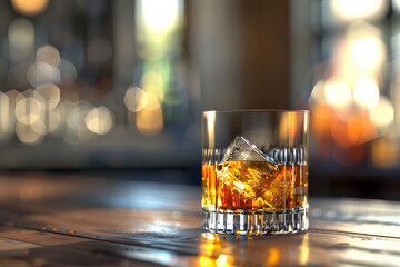 Whiskey tasting event, front view, Aged to perfection, advanced tone, vivid