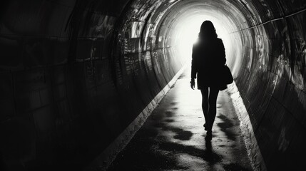 A man is sitting on the ground in a dark cave