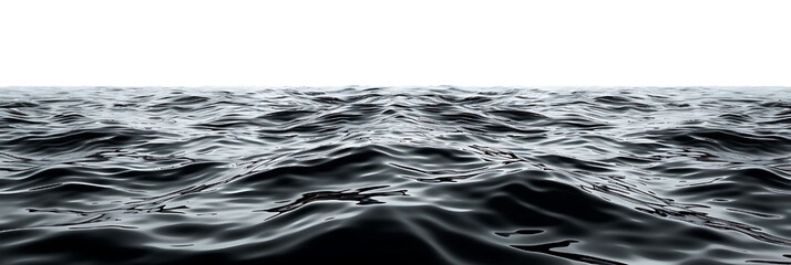 sea on isolated transparent background