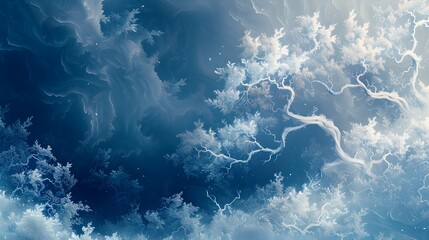 Electrifying Storm - Dramatic Celestial Energies Unleashed in Awe-Inspiring Atmospheric Display - obrazy, fototapety, plakaty