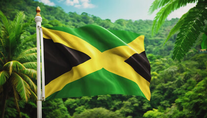 Independence Day in Jamaica. Emancipation Day in Jamaica. flag of Jamaica