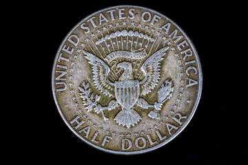 mezzo dollaro del 1968 retro