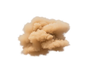 sandstorm sand dust in transparent background
