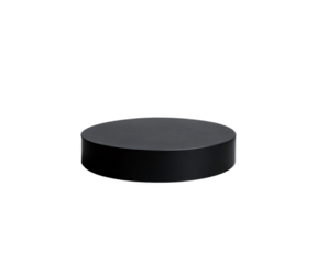 Black Podium product display platform on transparent background
