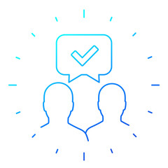 agreement or deal linear icon