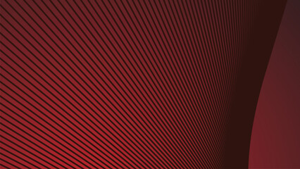 Red gradient background with stripes line for backdrop or presentation