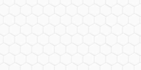 Gray and white honey hexagonal cells seamless texture. 
