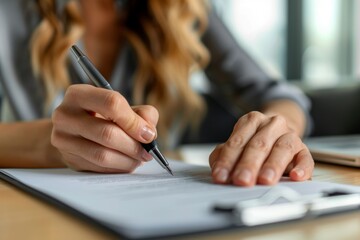 Client Testimonials, Satisfied Homebuyers Signing Closing Documents with Real Estate Agent