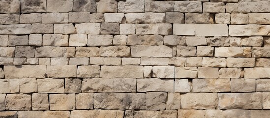 An image displaying the stone texture of an ancient building s wall surface with plenty of space for additional content