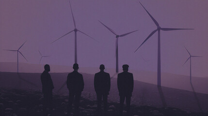 Fototapeta premium Soft Power in energy, international energy conference, diverse experts, global energy soluti