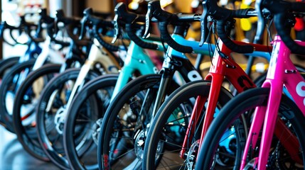 Obraz premium New bike lineup showcased.