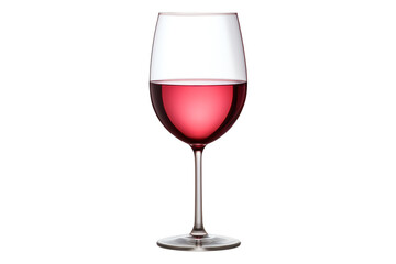 A glass of red wine on a transparent background.