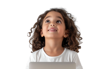 Young Arab Girl with Laptop
