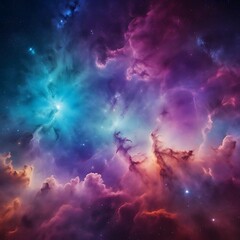 Vibrant Cosmos and Celestial Wonders, Colorful space galaxy cloud nebula, Starry night cosmos, Universe, science, astronomy, Supernova background wallpaper