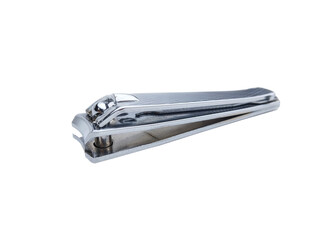 Metal Nail cutter on transparent background front view