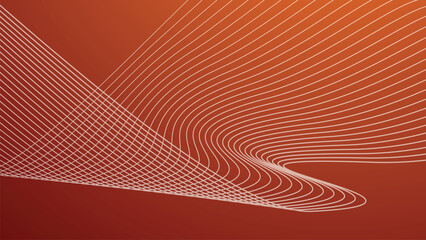 Red gradient abstract background with curve line