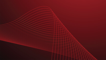 Red gradient abstract background with curve line