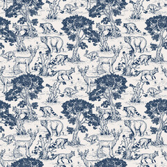watercolor ink shapes seamless pattern.
