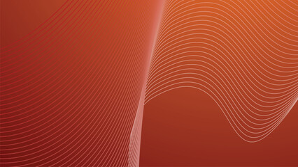 Red gradient abstract background with curve line