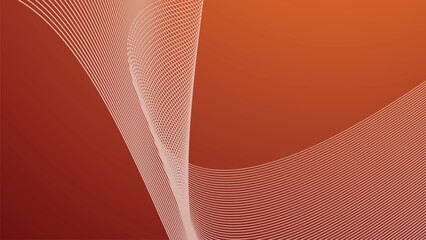 Red gradient abstract background with curve line