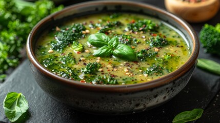 Broccoli cream soup.