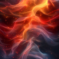 Fototapeta premium Abstract Colorful Gradient Background with Textures. The textures vary across the image, adding depth and interest to the visual composition. This digital artwork captures the fluid motion and blendin
