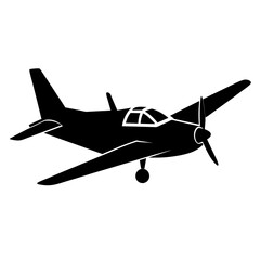 A Big Pessenger Air plane on the Sky Vector silhouette 